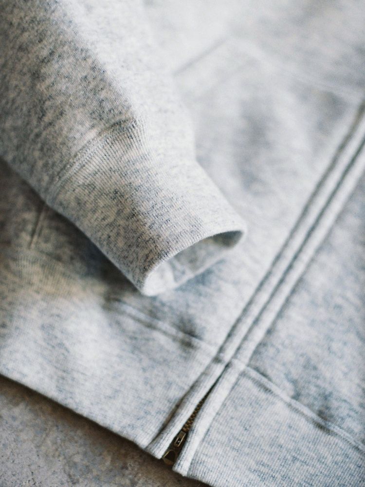 WOOL CASHMERE ZIP HOODIE