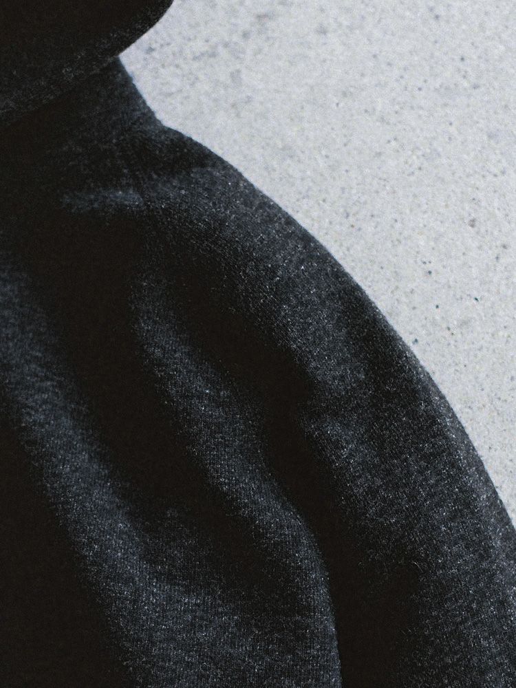 WOOL CASHMERE ZIP HOODIE