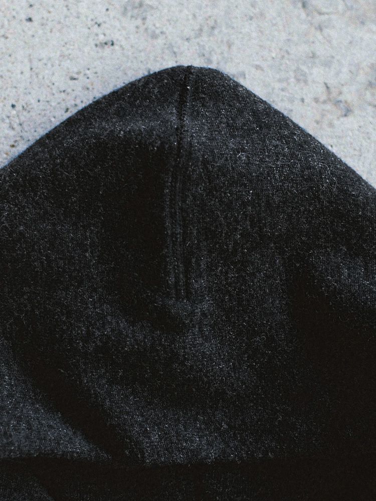 WOOL CASHMERE ZIP HOODIE