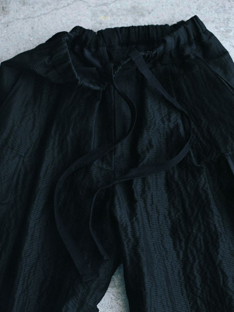 SILK LINEN SUCKER FATIGUE PANTS