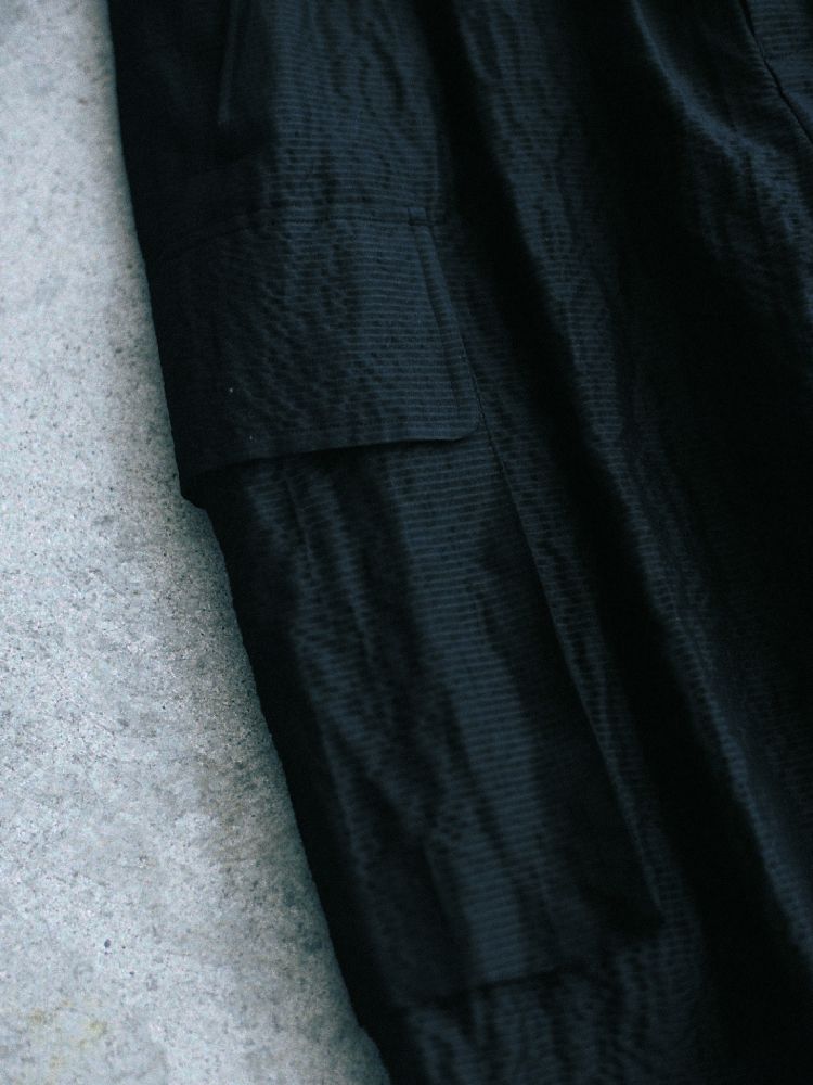 SILK LINEN SUCKER FATIGUE PANTS