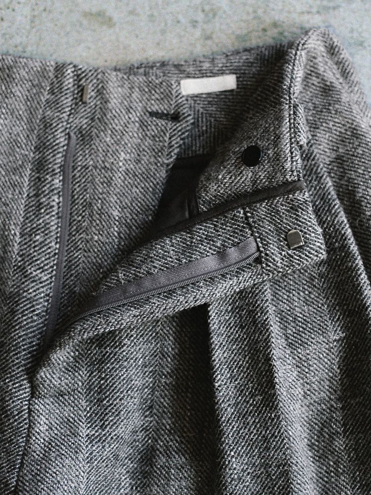 WOOL LINEN OXFORD BAGS