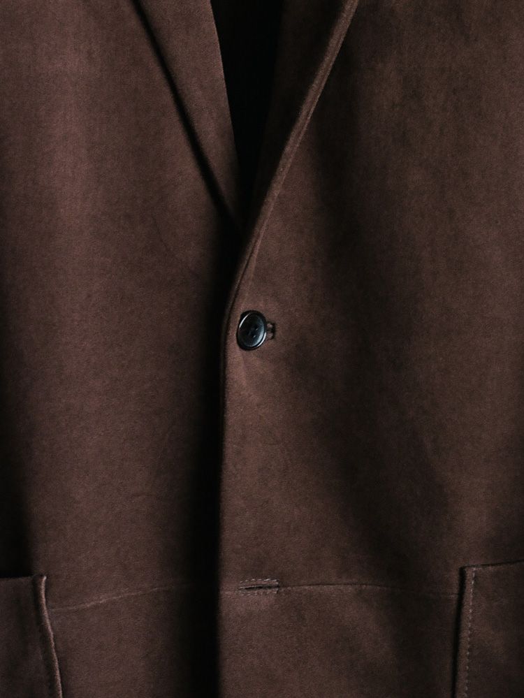 Goat Suede Tailored Jacket