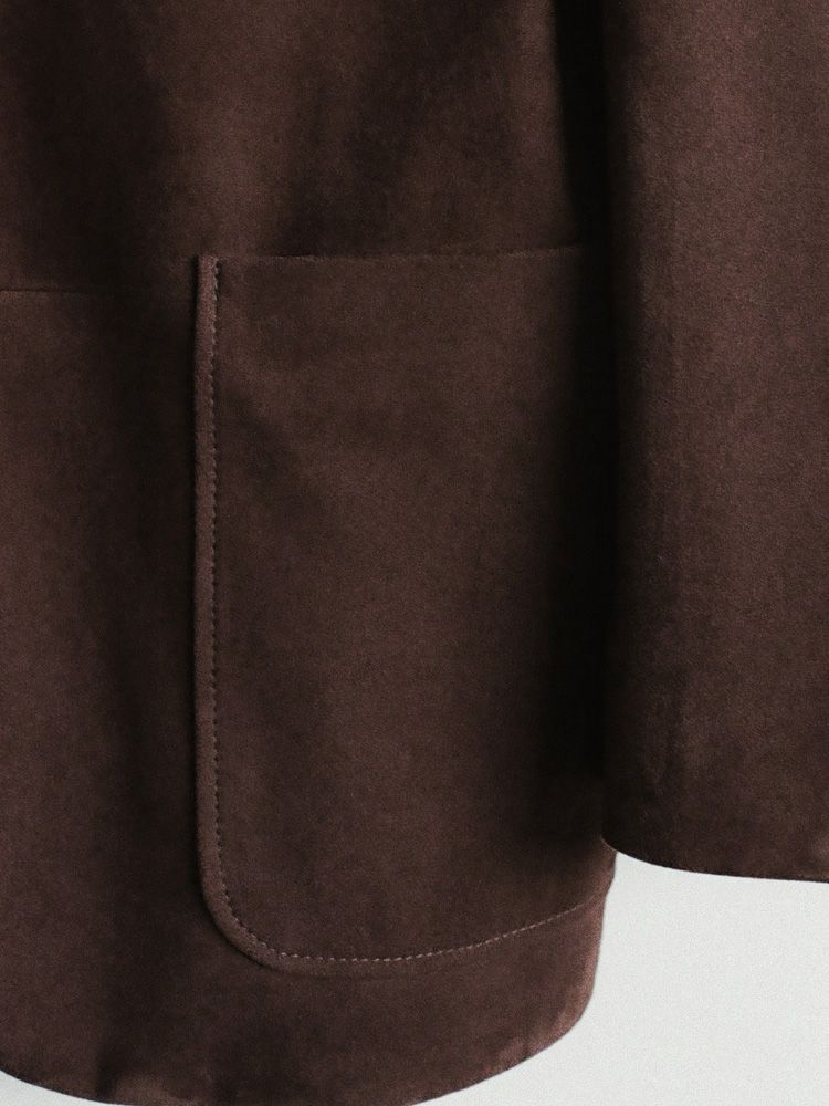 Goat Suede Tailored Jacket