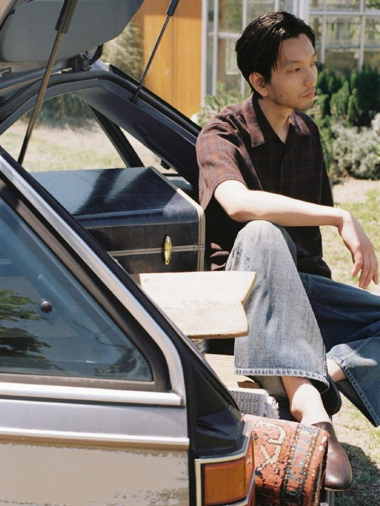 LIDNM / Llife ONLINE STORE / CREPE COTTON PLAID SHIRT