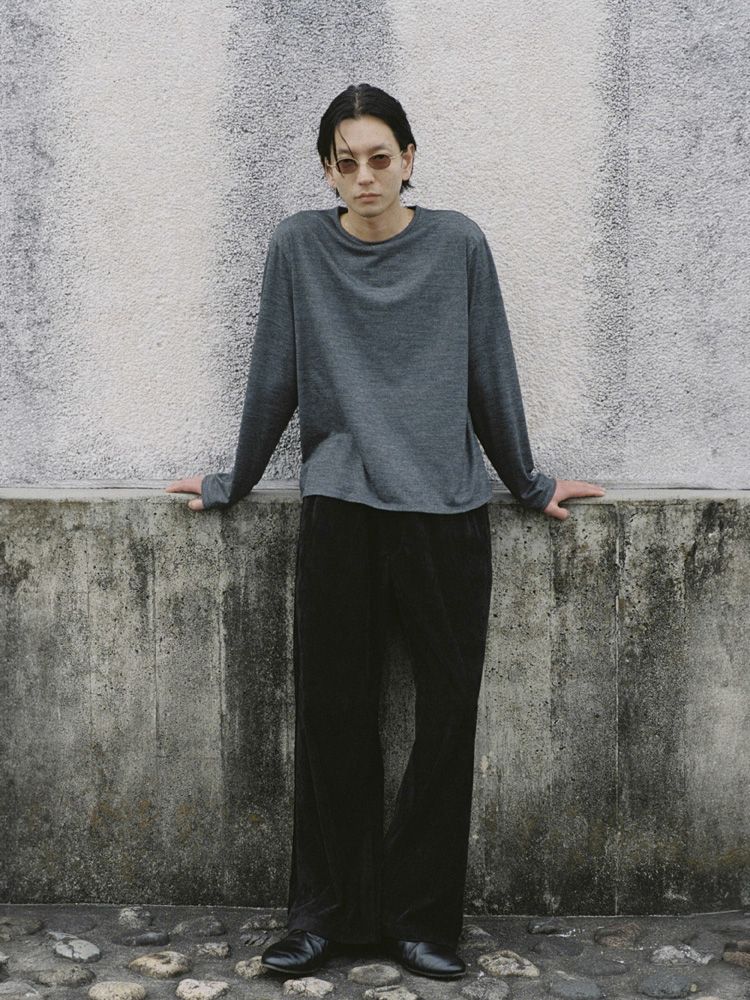 【LIDNM】MERINO WOOL L/S TEE LIDNM / Llife ONLINE STORE / MERINO WOOL L/S TEE