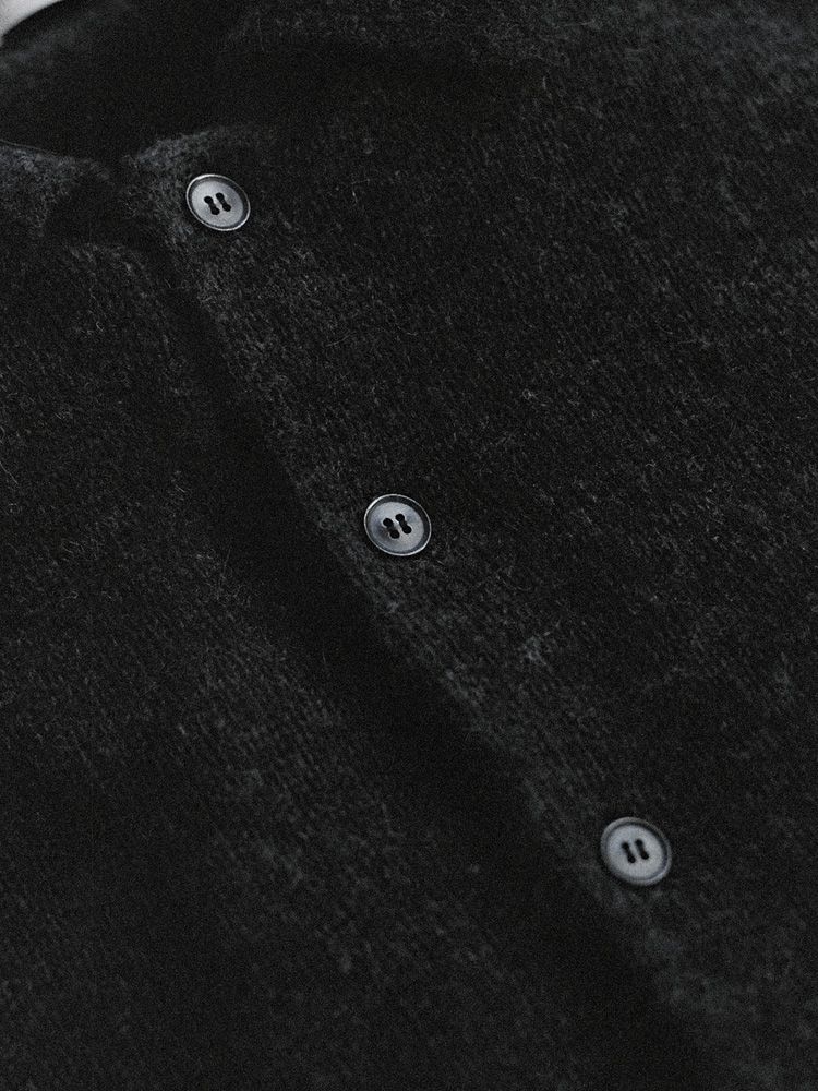 ALPACA KNIT SHIRT CARDIGAN