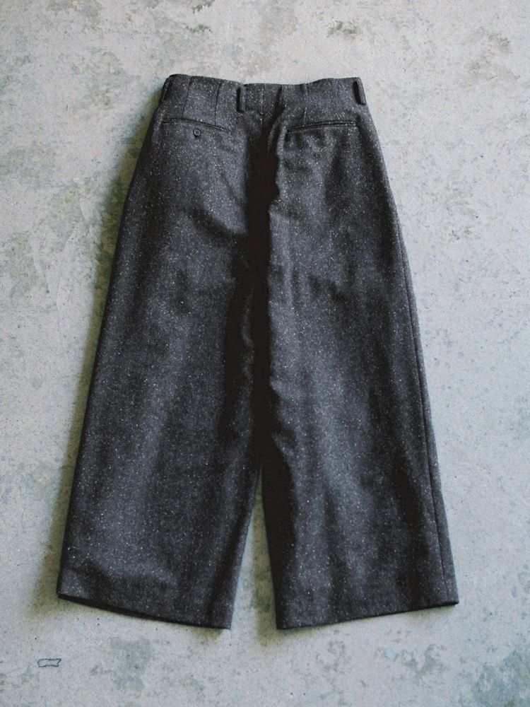 SILK NEP WOOL PANTS