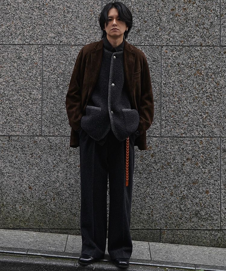 【lidnm】24aw WOOL FLEECE SLACKS S サイズ WOOL FLEECE SLACKS / 商品詳細ページ / LIDNM / Llife ONLINE STORE