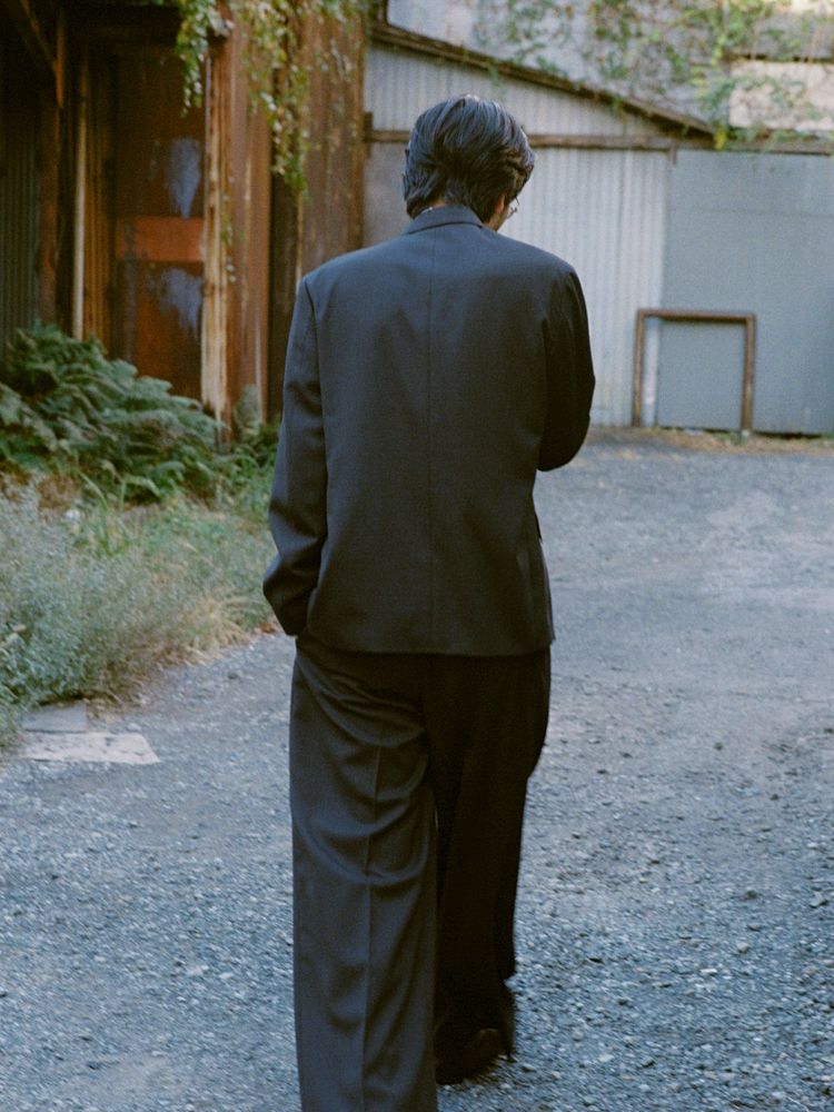 Llife DOBBY MESH BAGGY SLACKS