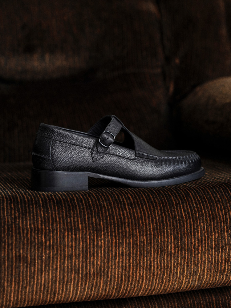 Llife LEATHER T-STRAP LOAFER