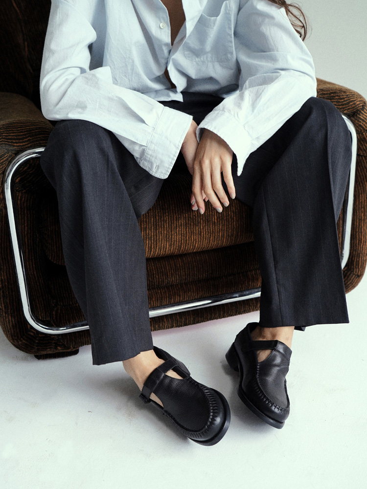 Llife LEATHER T-STRAP LOAFER