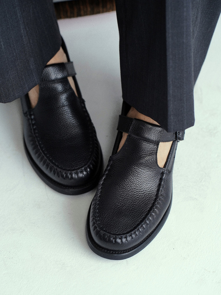 Llife LEATHER T-STRAP LOAFER