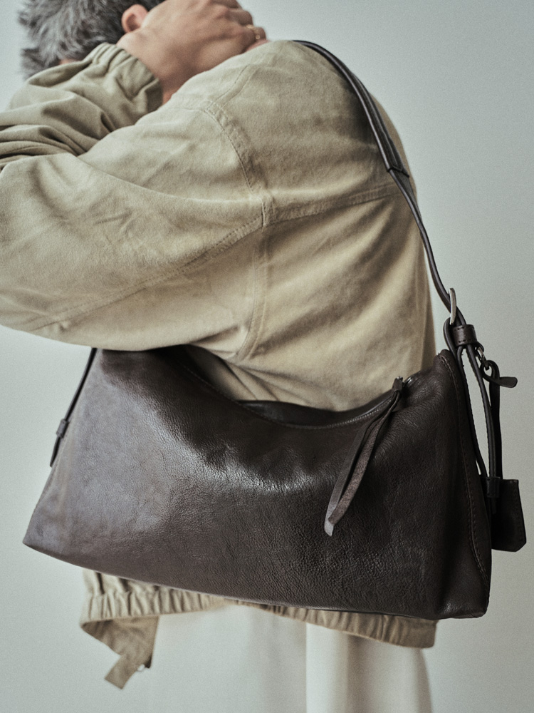 Llife COW LEATHER HOBO BAG