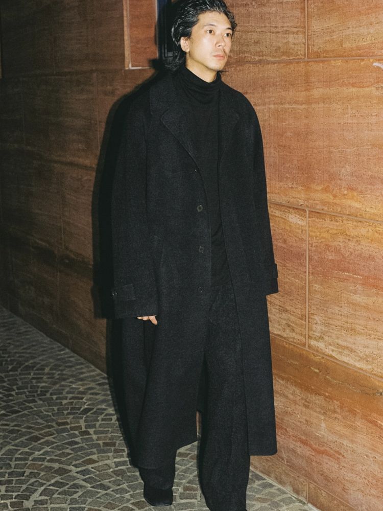 lidnm STRECCAN REVER COAT ヘザーブラック Sサイズ STRECCAN REVER COAT / 商品詳細ページ / LIDNM / Llife ONLINE STORE