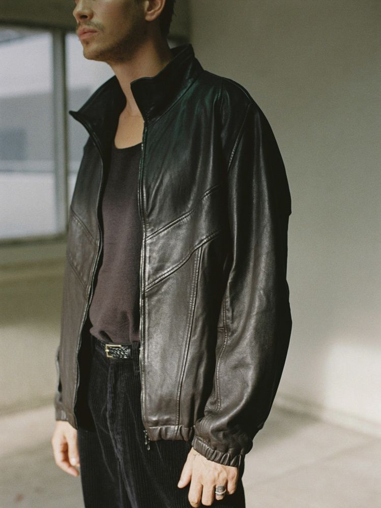 FADED SHEEP SKIN TRACK JACKET