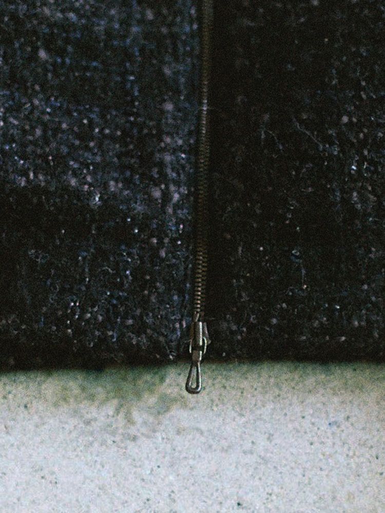 ALPACA SILK TWEED ZIP
