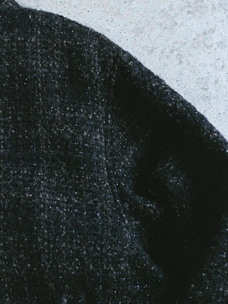 ALPACA SILK TWEED ZIP