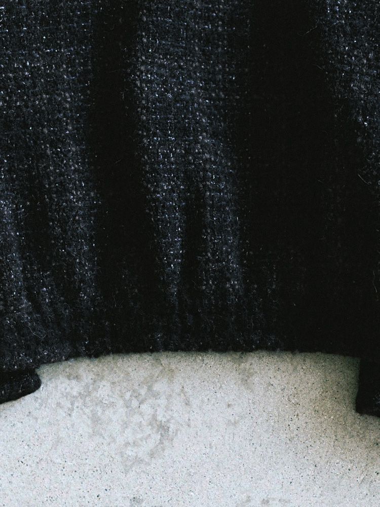 ALPACA SILK TWEED ZIP