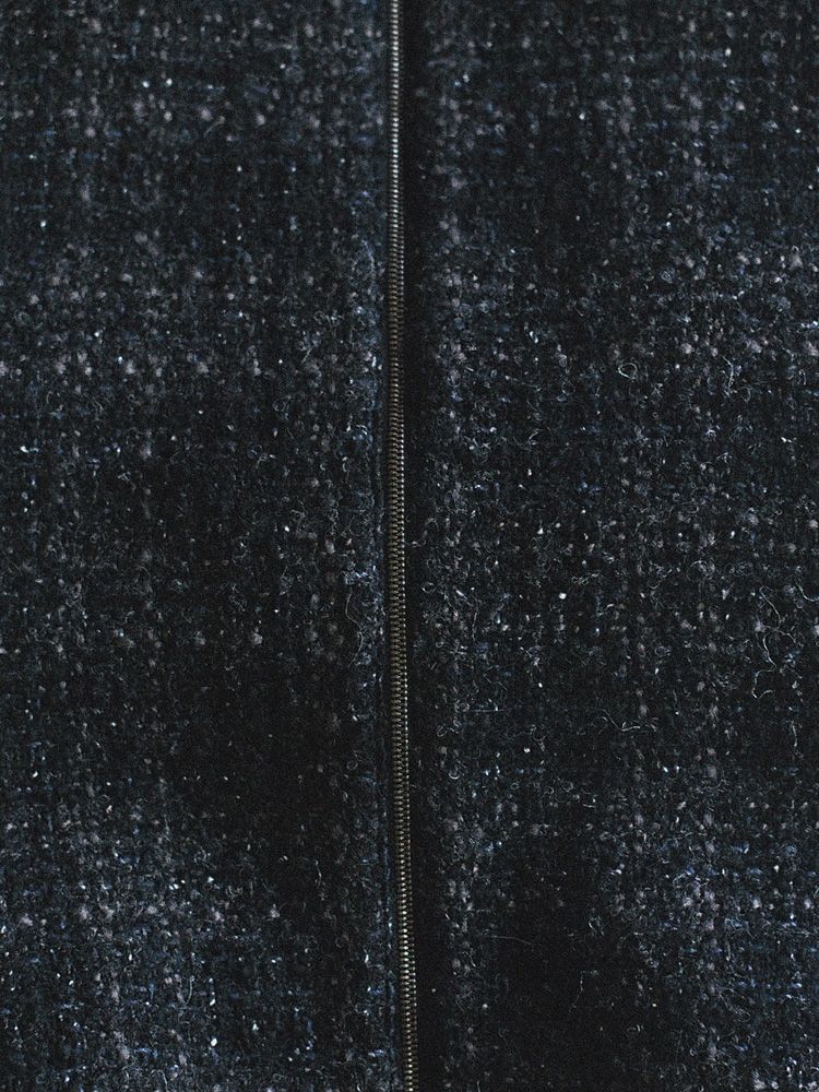 ALPACA SILK TWEED ZIP