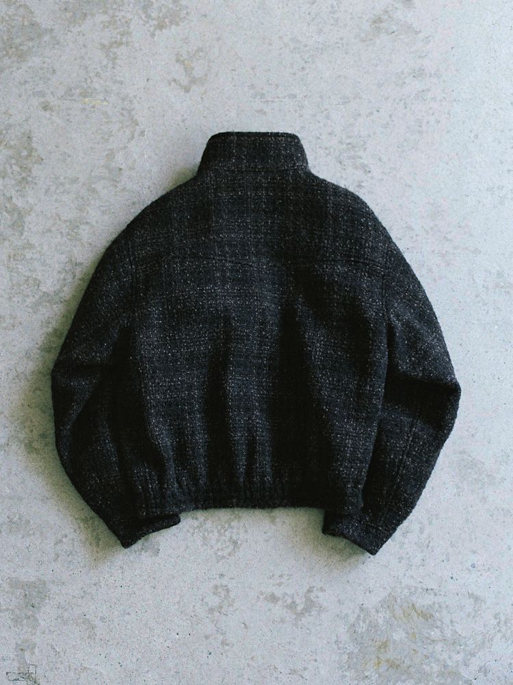 ALPACA SILK TWEED ZIP