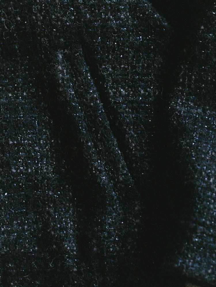 ALPACA SILK TWEED ZIP