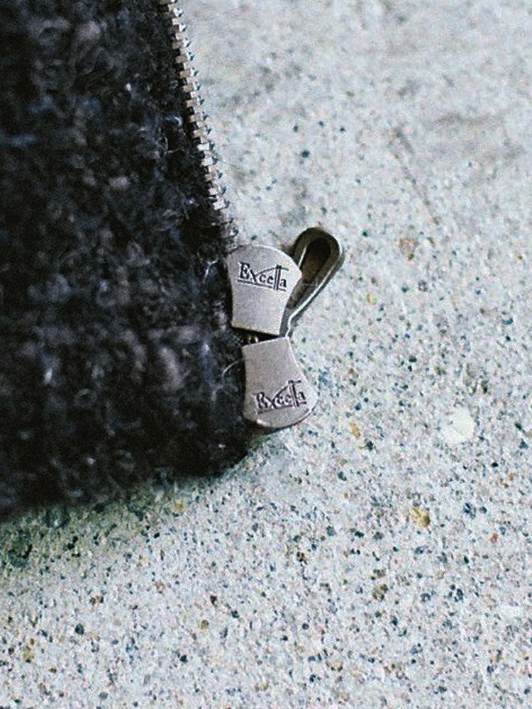 ALPACA SILK TWEED ZIP