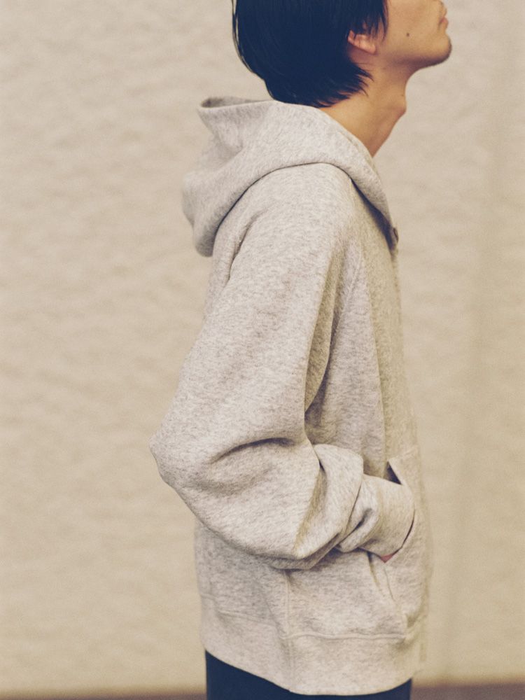 WOOL CASHMERE ZIP HOODIE