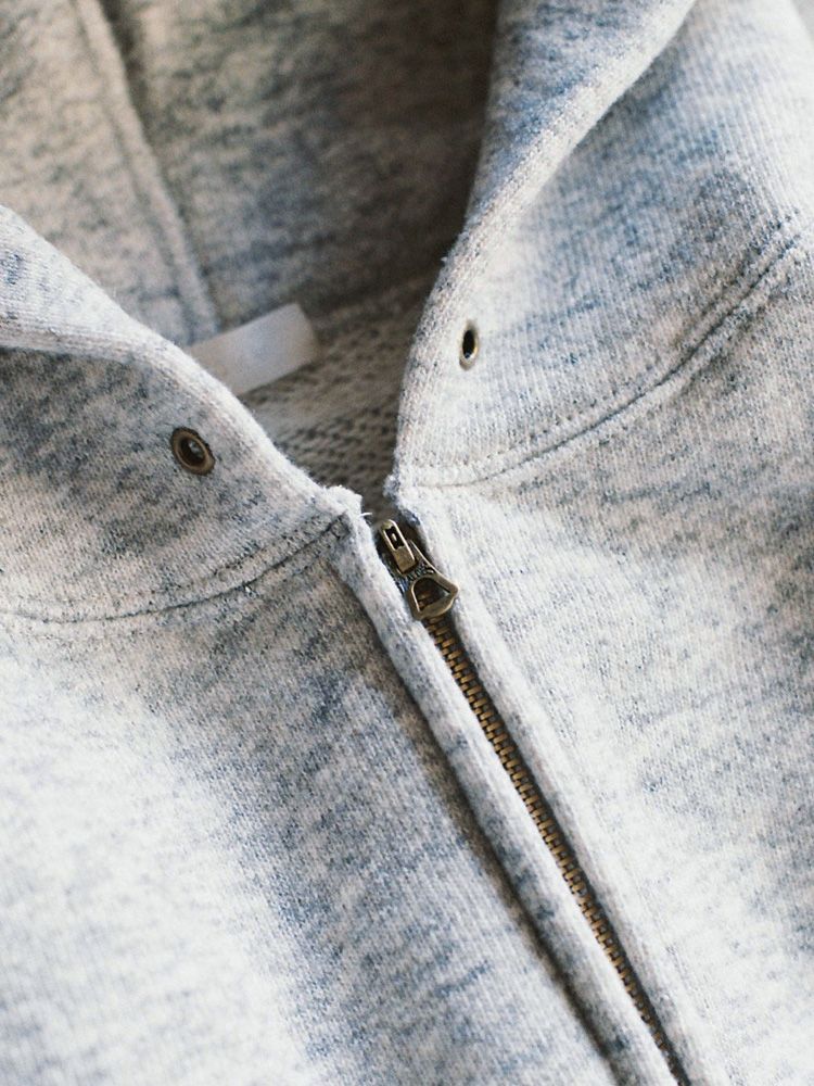 WOOL CASHMERE ZIP HOODIE