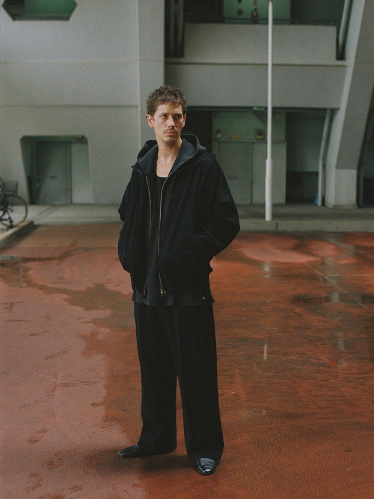 WOOL CASHMERE ZIP HOODIE