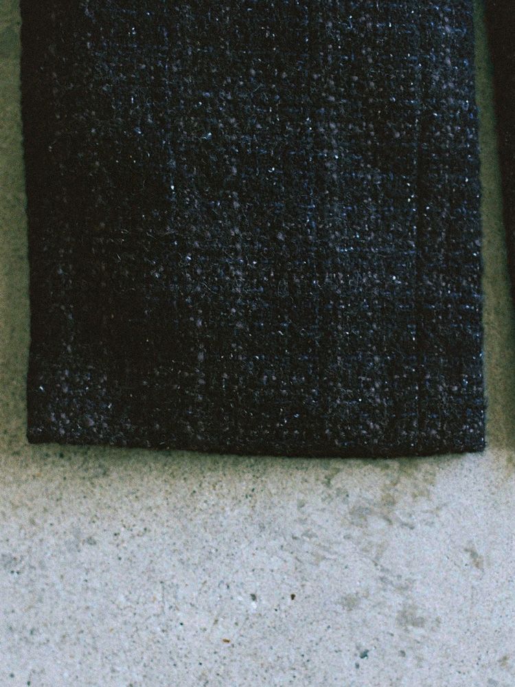 ALPACA SILK TWEED TROUSERS