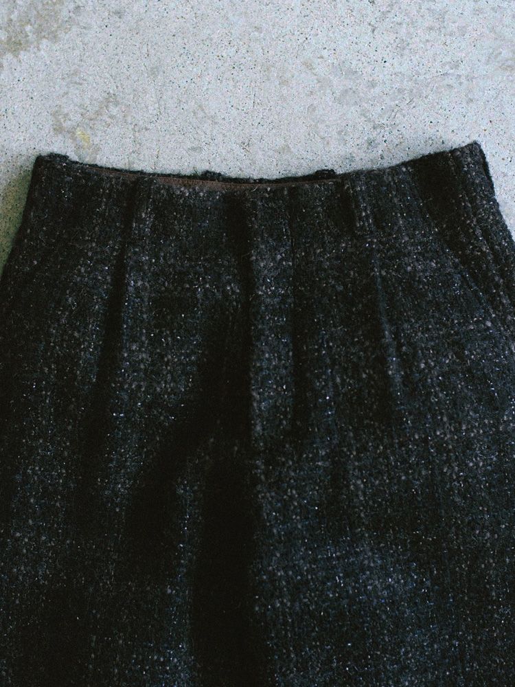 ALPACA SILK TWEED TROUSERS
