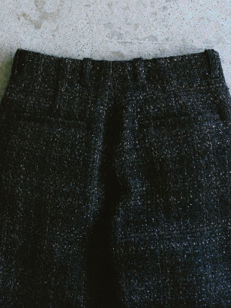 ALPACA SILK TWEED TROUSERS