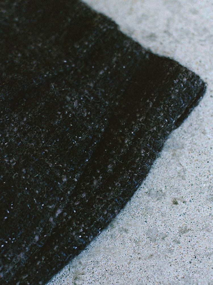 ALPACA SILK TWEED TROUSERS