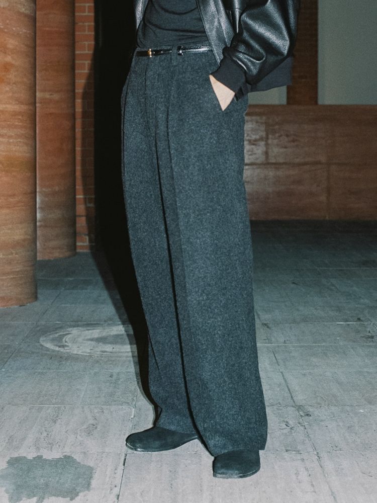 WOOL FLEECE SLACKS