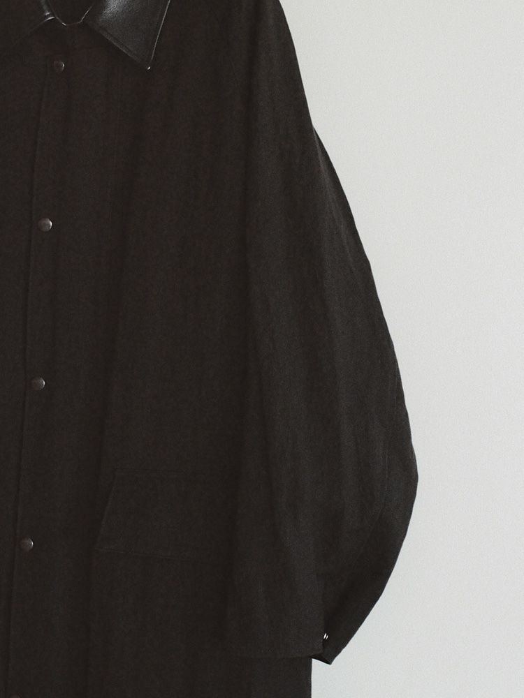 Cow Hide Collar Riding Coat