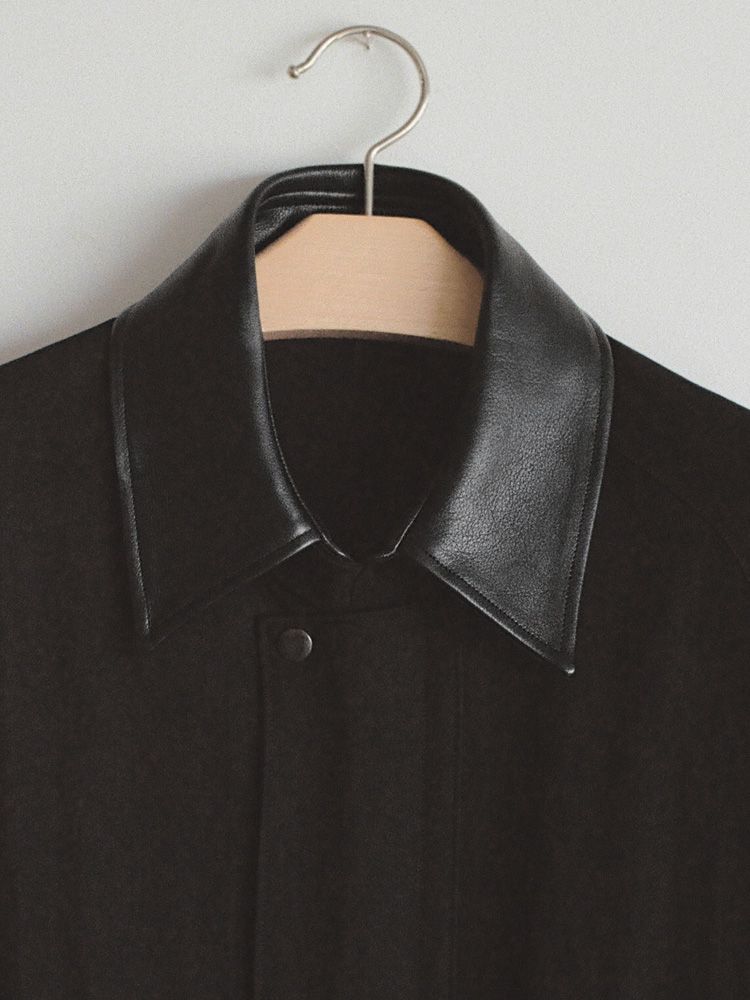 Cow Hide Collar Riding Coat