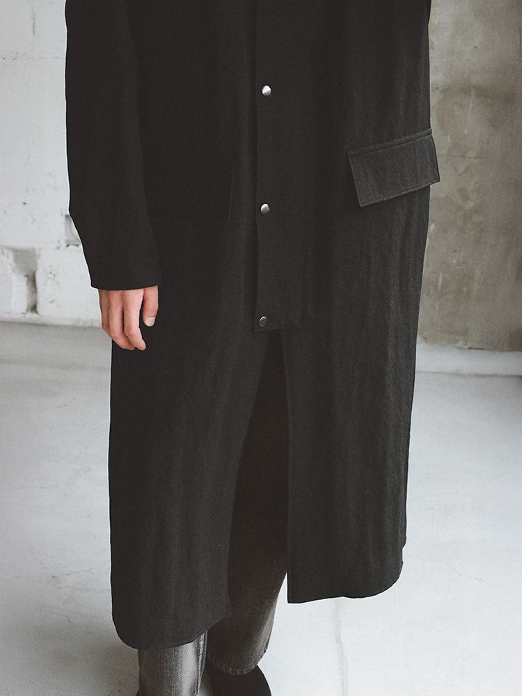 Cow Hide Collar Riding Coat