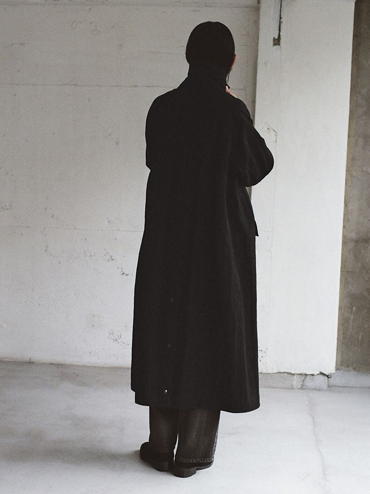 Cow Hide Collar Riding Coat