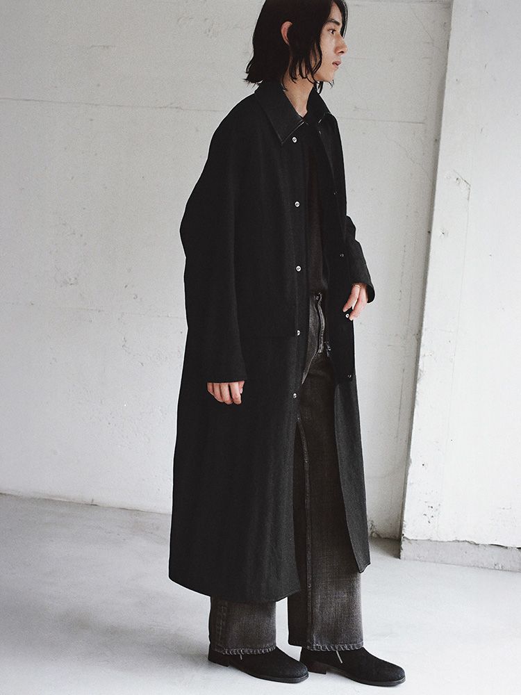 Cow Hide Collar Riding Coat