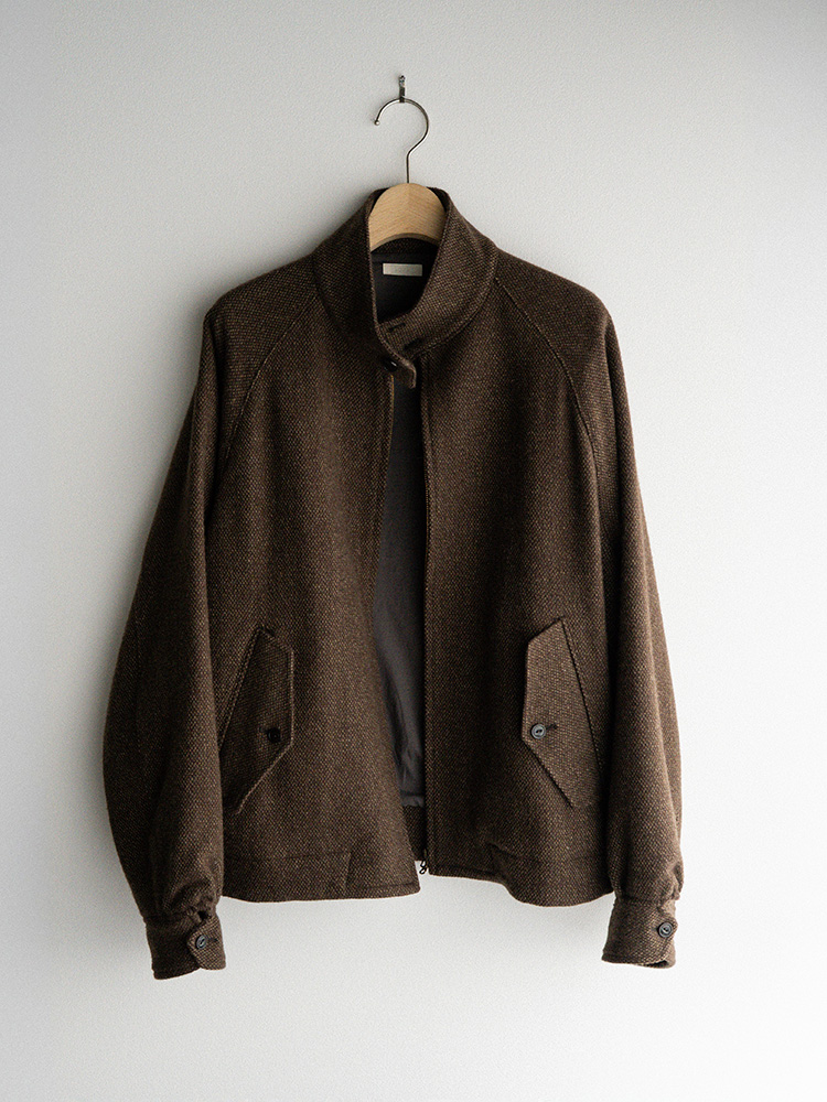 Alpaca Tweed Harrington Jacket