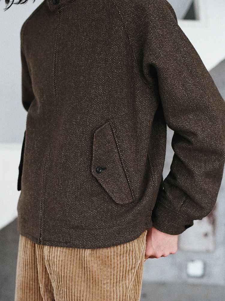 Alpaca Tweed Harrington Jacket