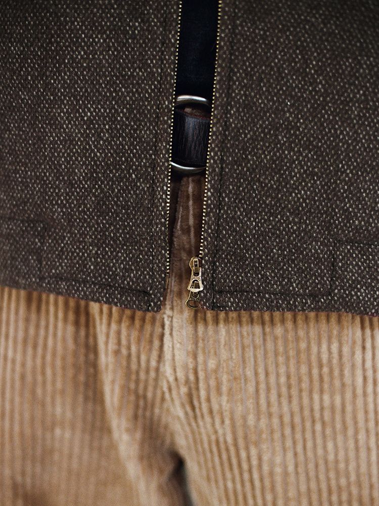 Alpaca Tweed Harrington Jacket