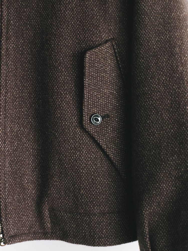 Alpaca Tweed Harrington Jacket