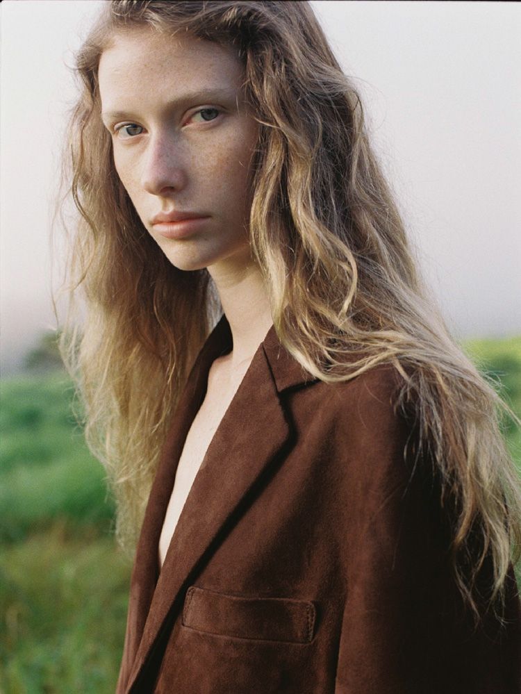 Goat Suede Tailored Jacket