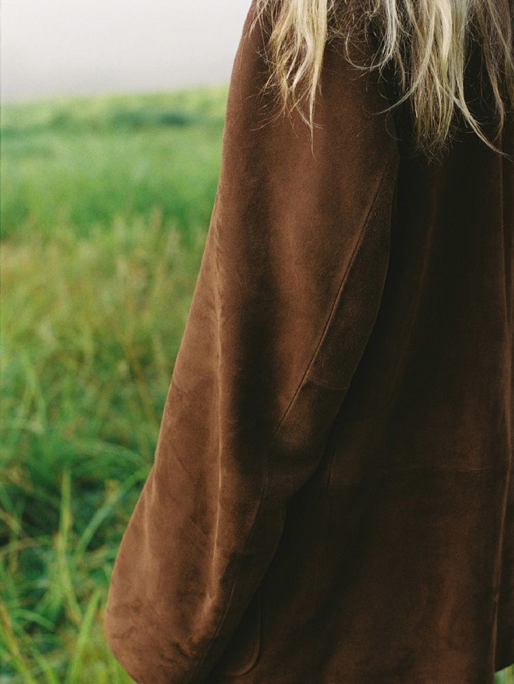 Goat Suede Tailored Jacket