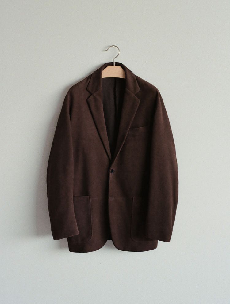 Goat Suede Tailored Jacket