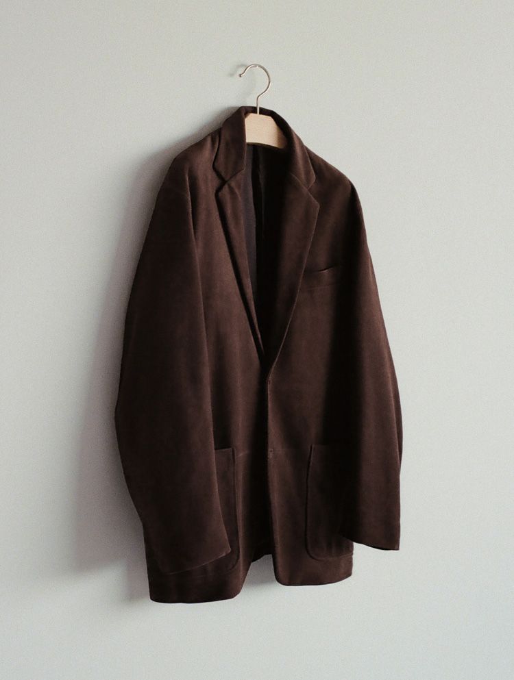 Goat Suede Tailored Jacket