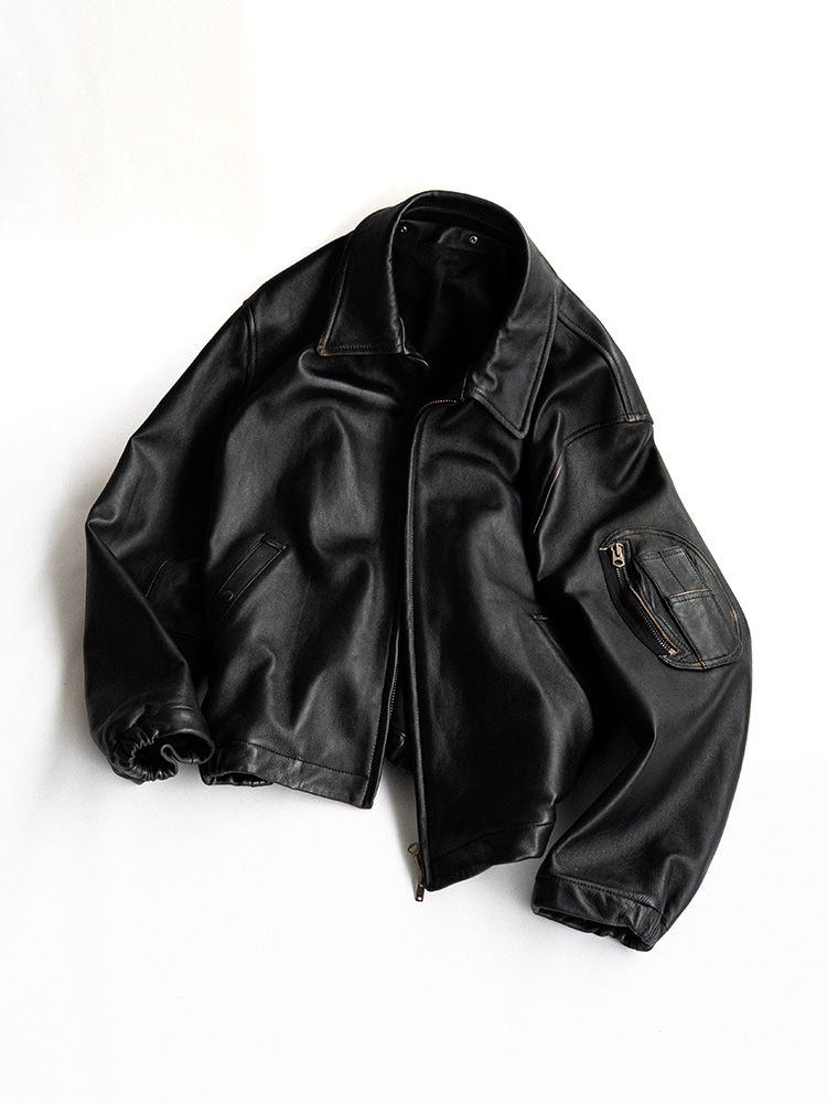 French Pilot Leather Jacket