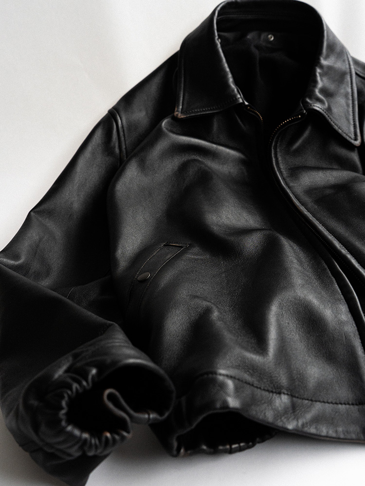 French Pilot Leather Jacket